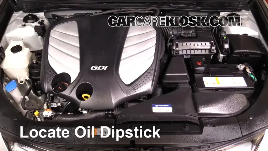 2014 Hyundai Azera Limited 3.3L V6 Oil Check Oil Level